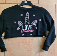 CROP TOP MIKINA,VEL. 122-128